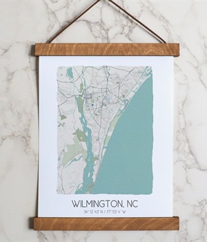 Wilmington, NC 8x10 poster with hanger