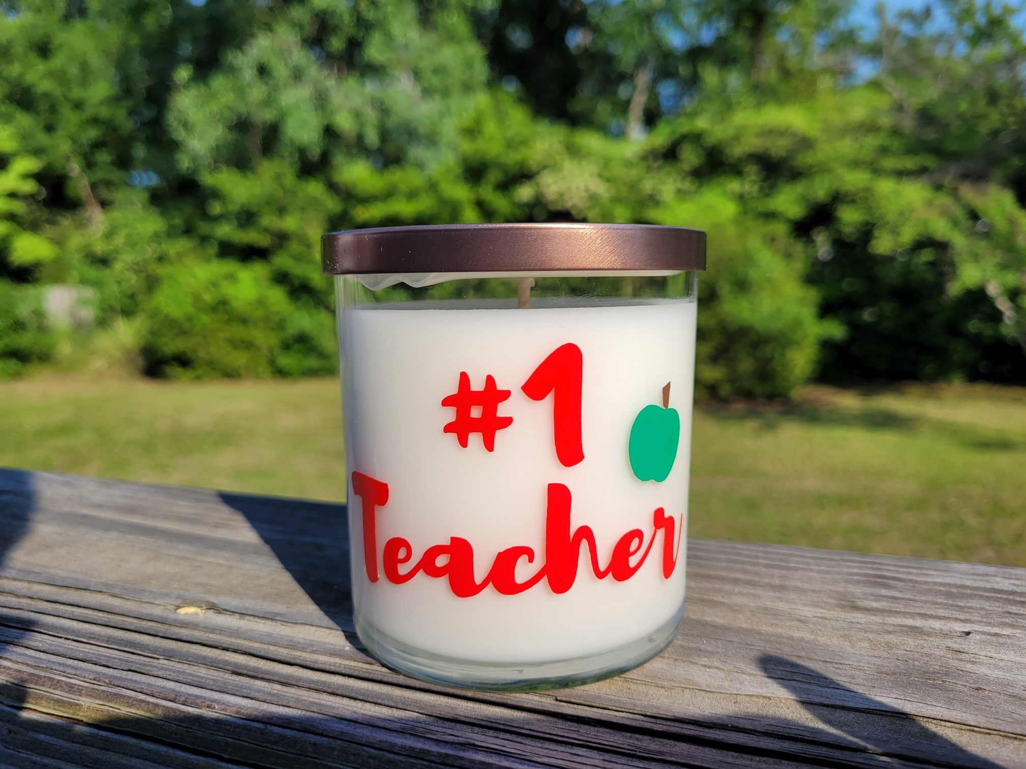 Teacher #1 candle