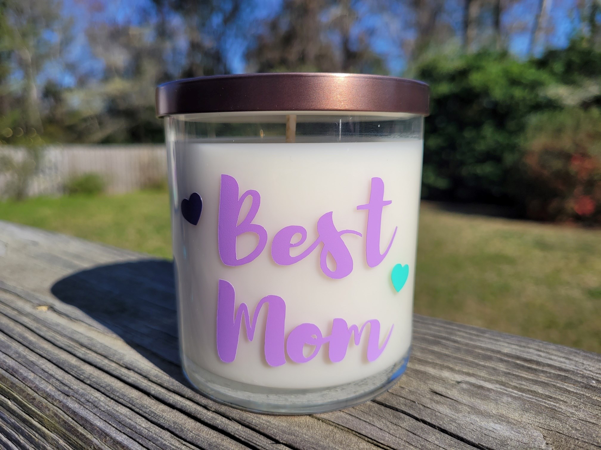 Mom is the best candle