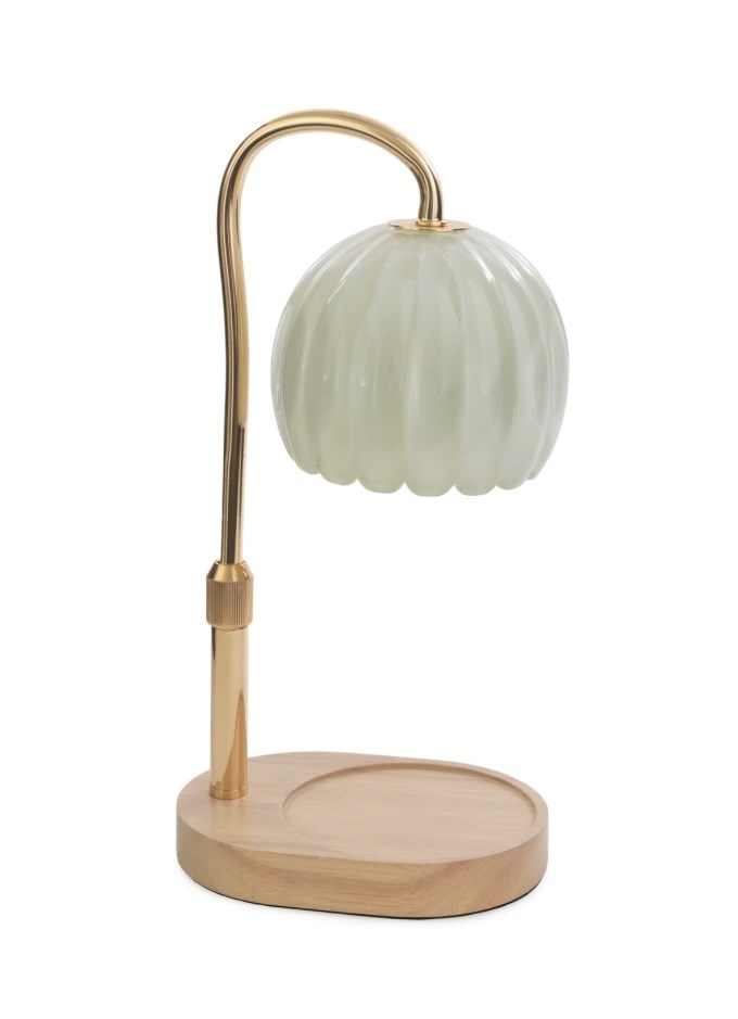 Milk Glass Candle Warmer Lantern