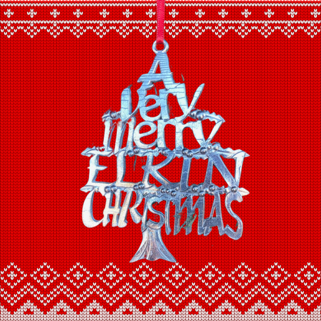 Pewter Elkin Christmas