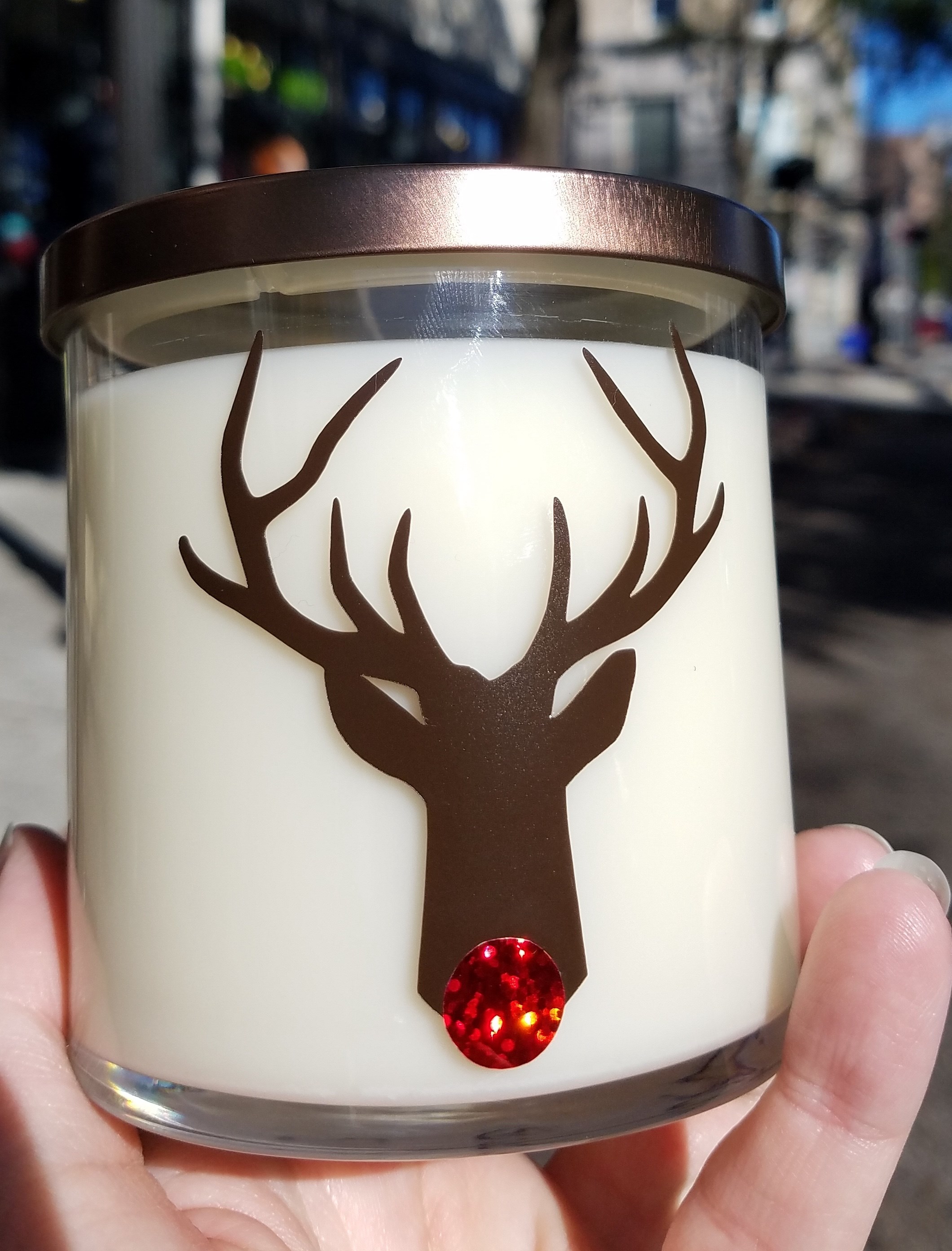 Rudolph candle