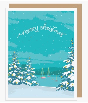 Card- Sailboat Christmas