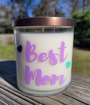 Mom is the best candle