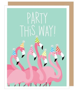 Birthday Flamingoes