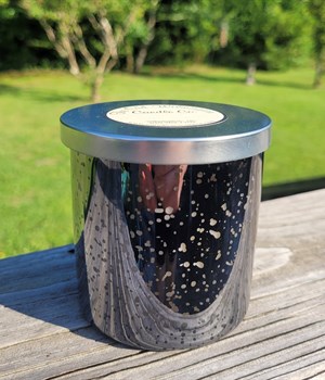 Smoky silver mercury candle