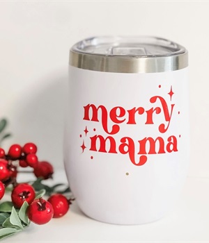 Merry Mama wine tumbler