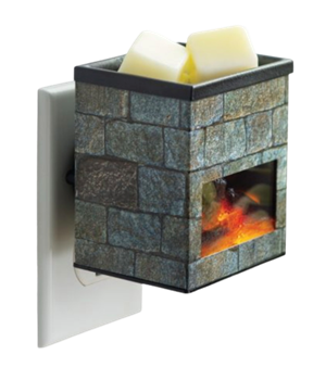 Fireplace wax melter plug in