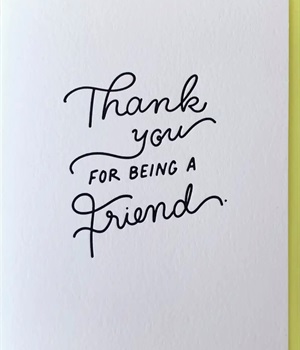 Thank You for being a friend