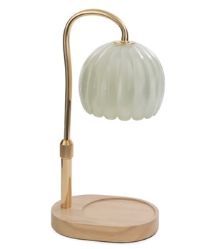Milk Glass Candle Warmer Lantern