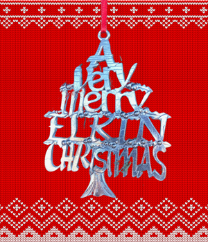 Pewter Elkin Christmas