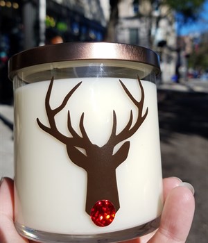 Rudolph jar in Christmas Morning