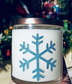 Snowflake jar in Blue Ridge Spruce