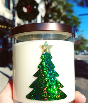 Holiday tree jar in Blue Ridge Spruce